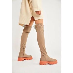 NEW FREE PEOPLE Sz 38 8 CHASE SECOND SKIN OVER THE KNEE BOOT